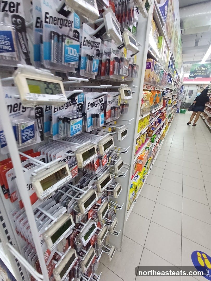 Aisle of Batteries and Snacks
