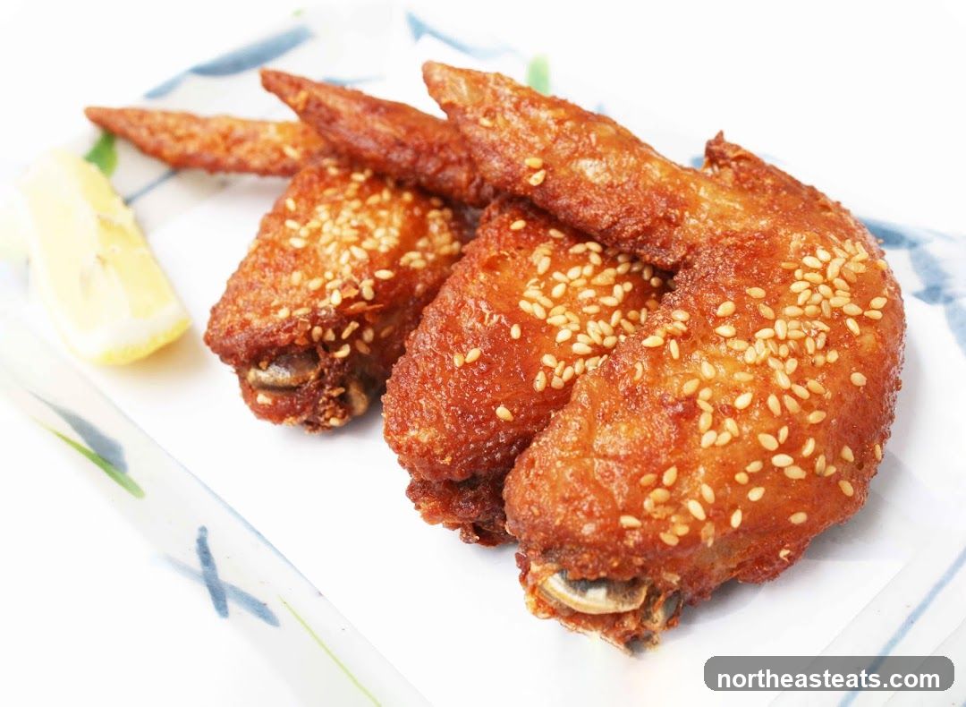 Fried Chicken Wings with Sesame Seeds
