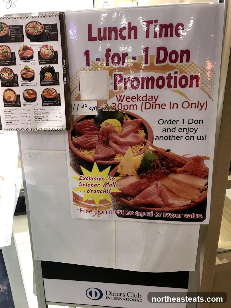 Lunch Time 1-for-1 Don Promotion