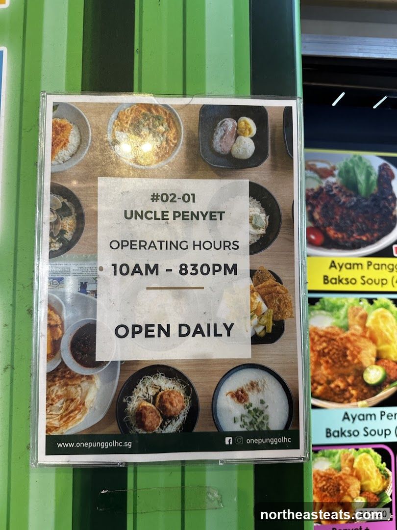 Uncle Penyet Operating Hours