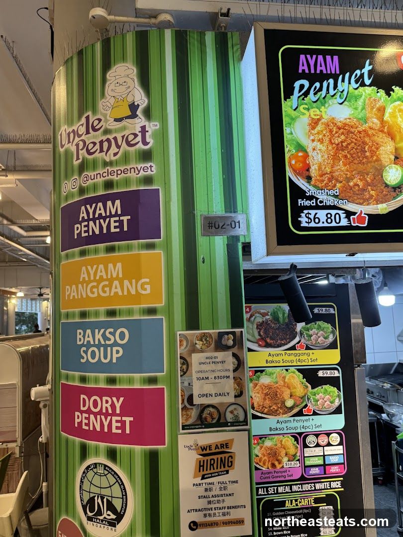 Uncle Penyet Menu and Information