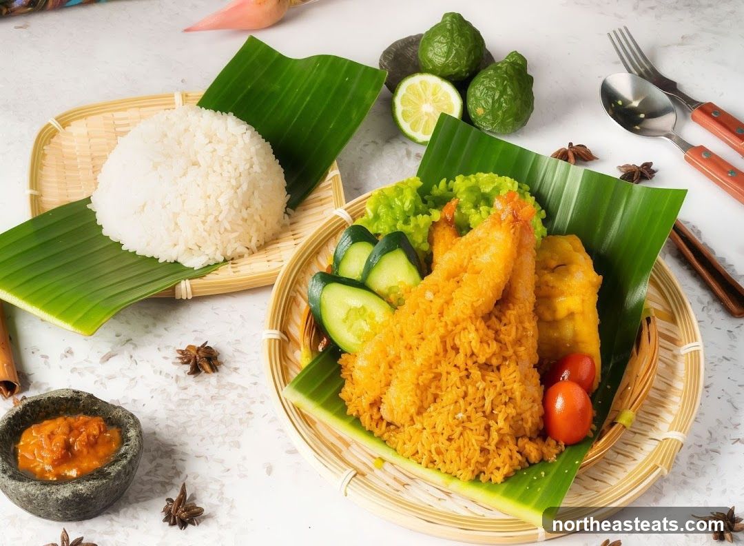 Fried Shrimp and Rice Platter