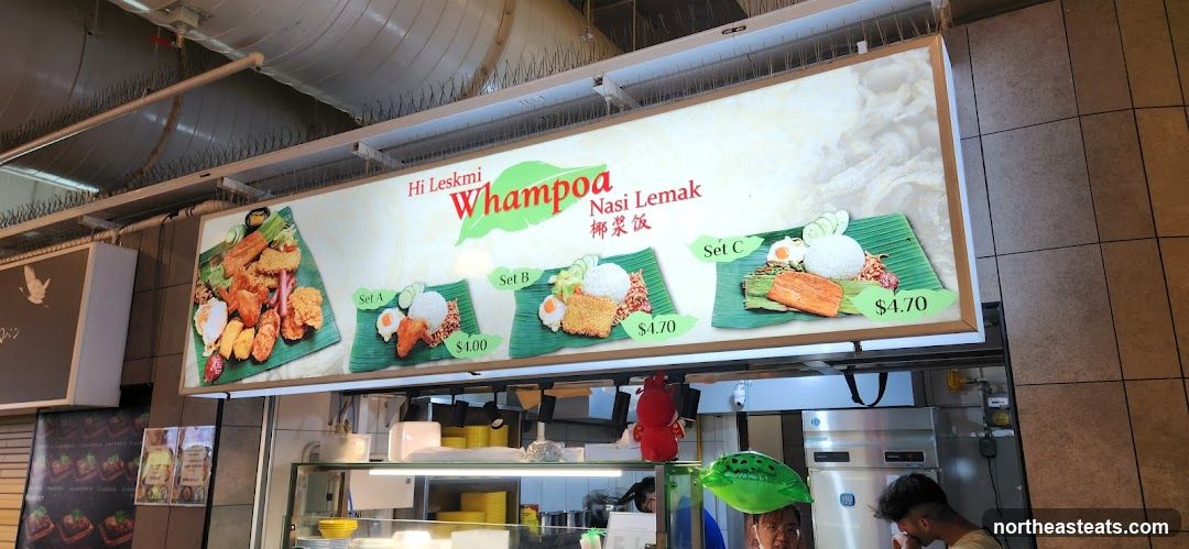 Whampoa Nasi Lemak Menu