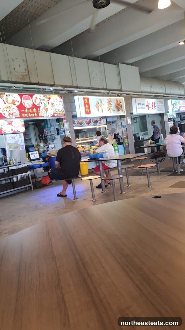 Food court with diners