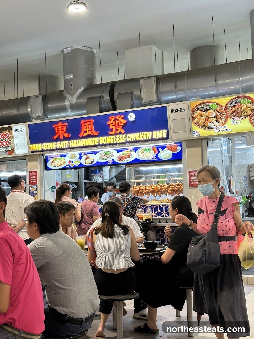 Food Stall with Customers