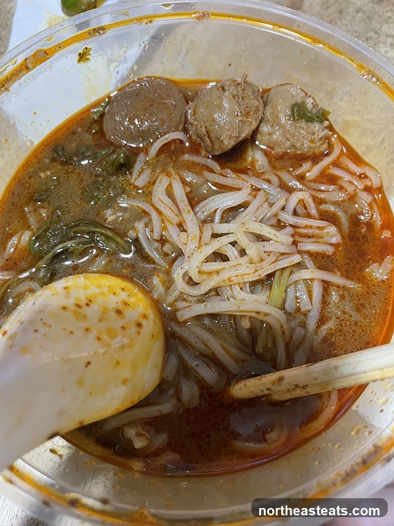 Noodle Soup with Meatballs