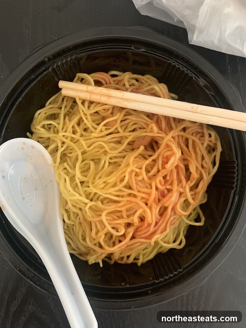 Noodles in a Takeout Container