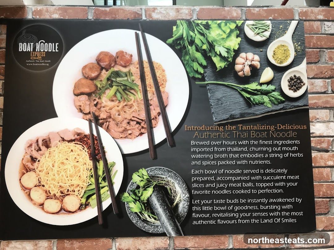 Authentic Thai Boat Noodle Advertisement