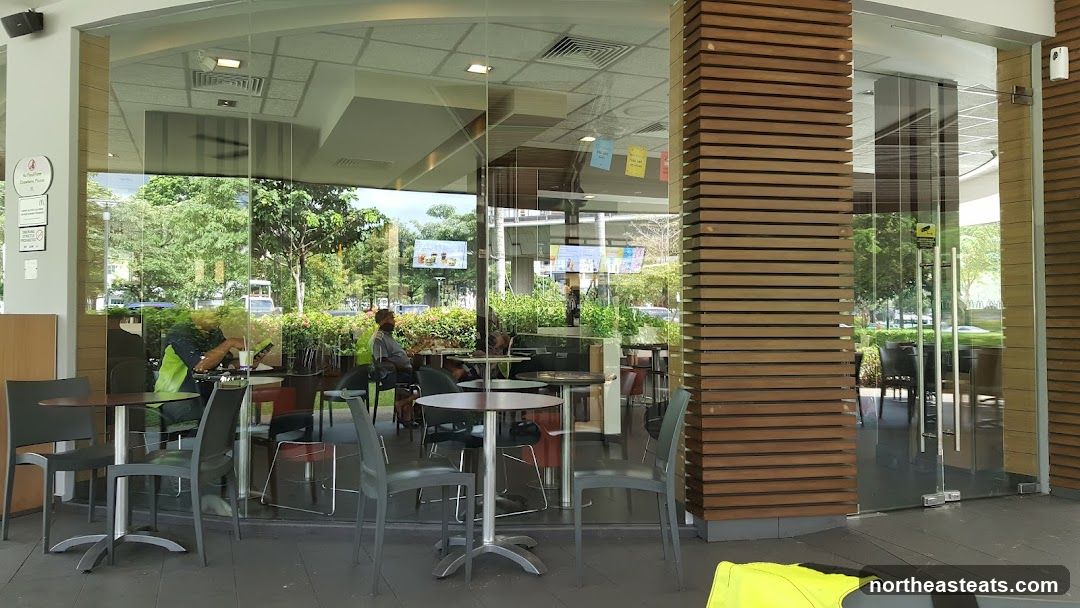 Modern Cafe Interior with Outdoor Seating