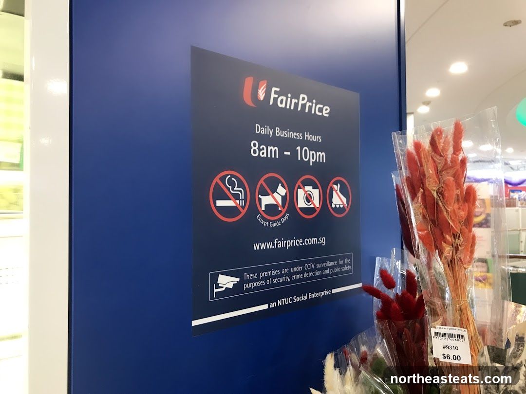FairPrice Business Hours Sign