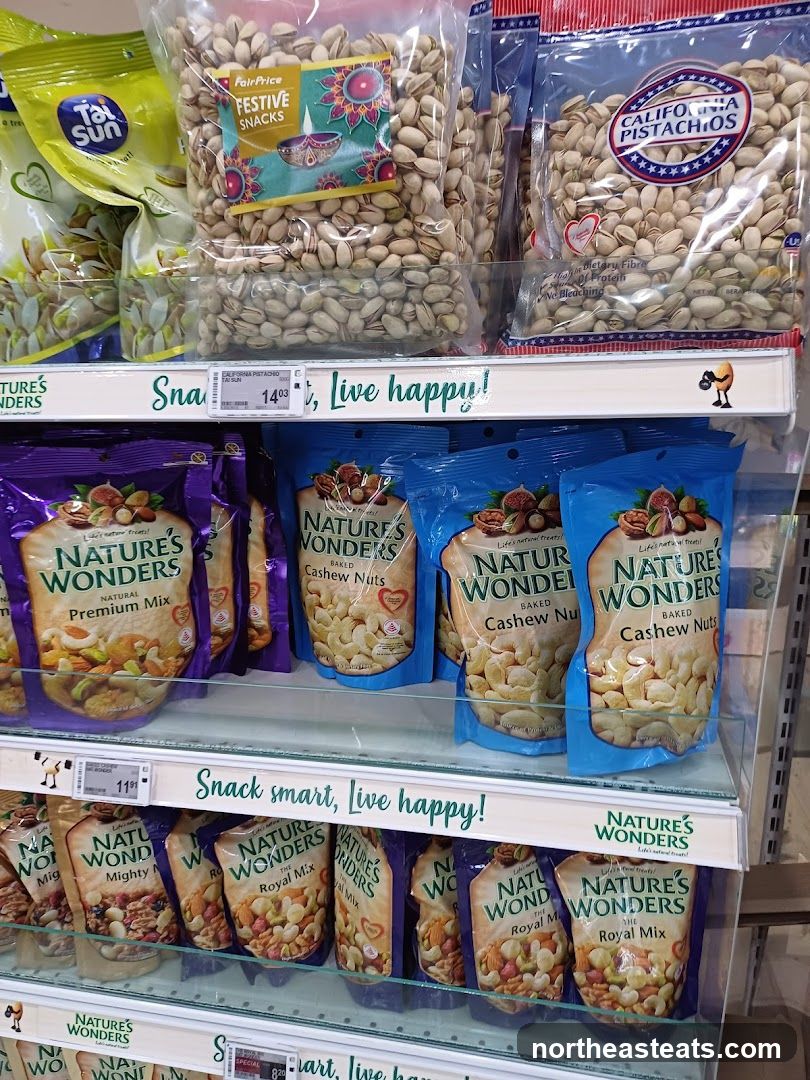 Assortment of Nuts and Snacks