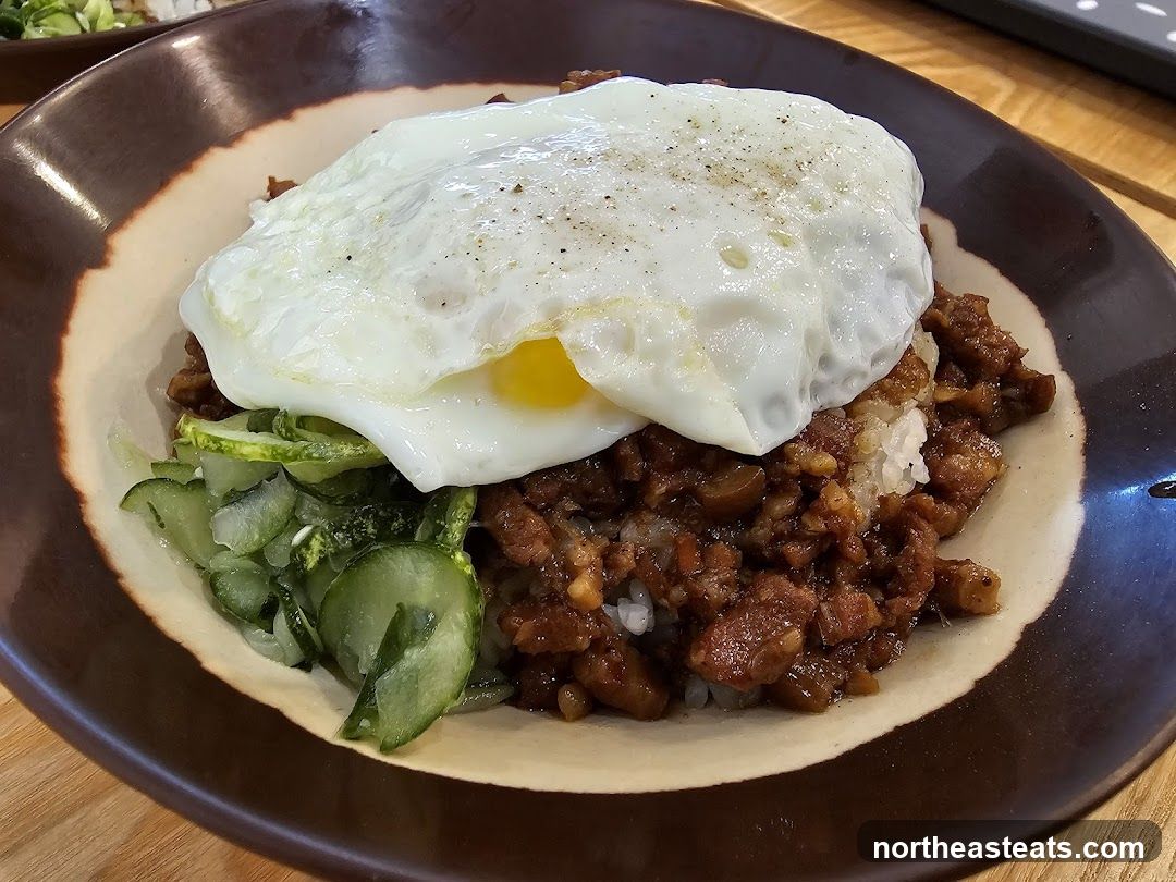 Minced Pork Rice with Fried Egg