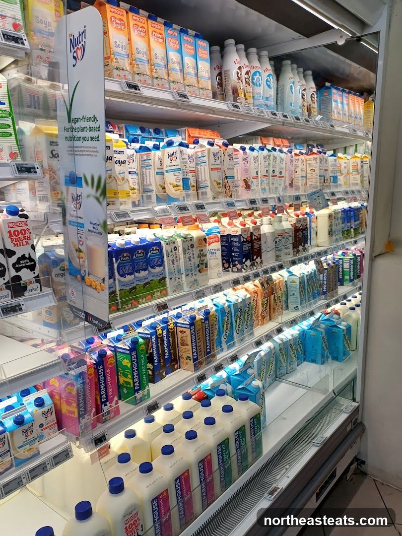 Refrigerated Dairy and Plant-Based Milk Section