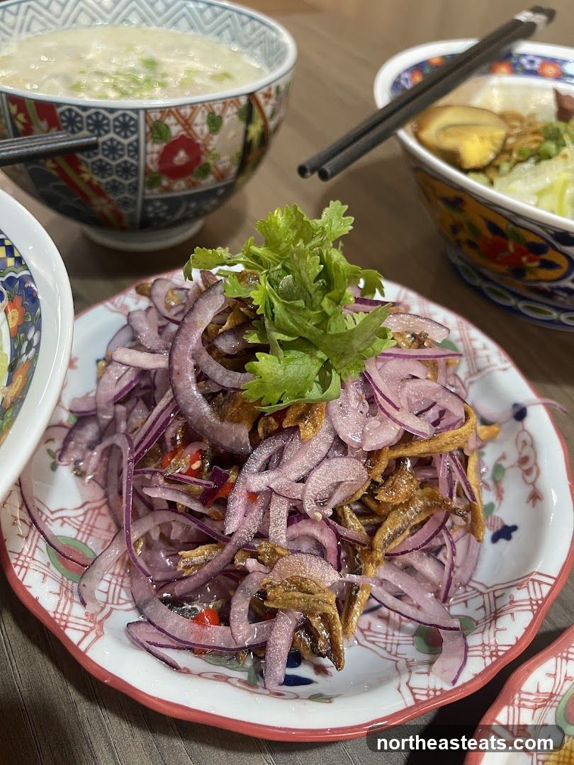 Onion Salad with Small Fish
