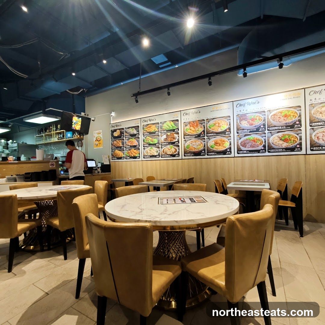 Restaurant Interior with Menu Boards