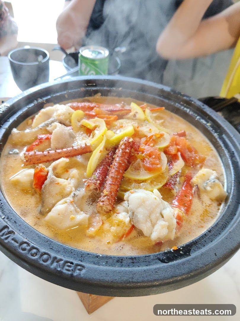 Steaming Seafood Hot Pot