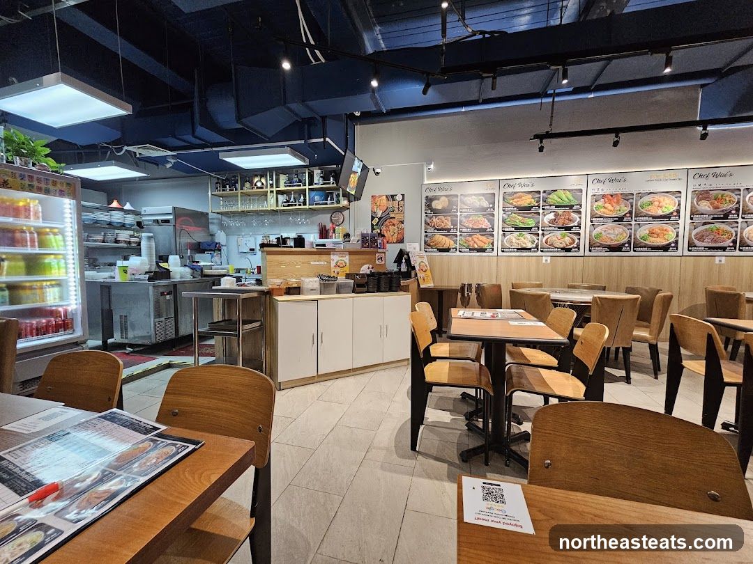 Restaurant Interior with Menu Boards