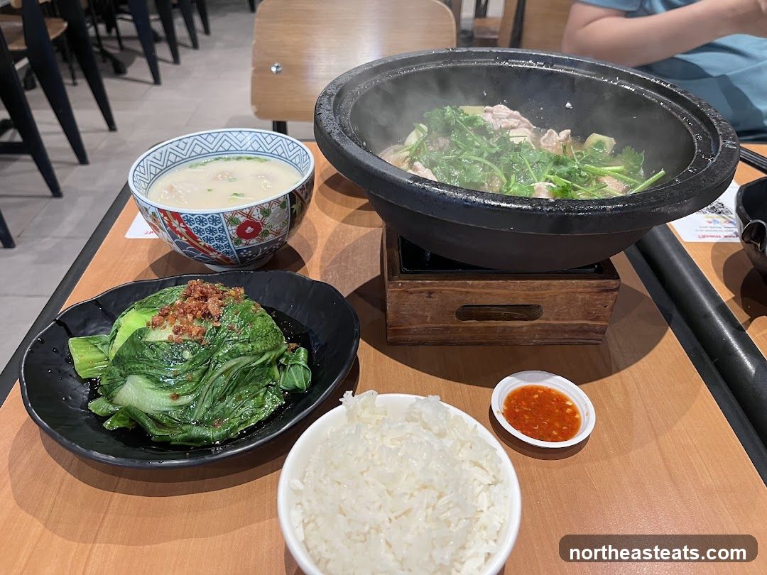 Steamed Vegetables with Meat and Rice