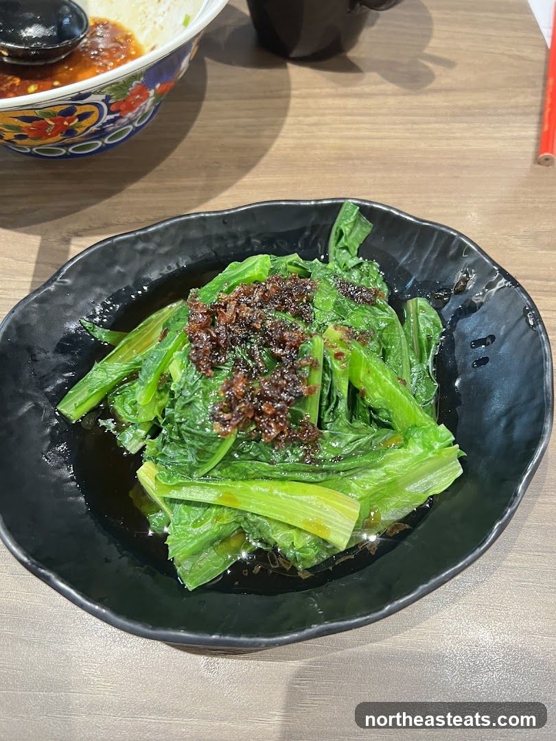 Sautéed Greens with Toppings