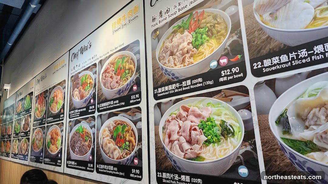 Chef Wai's Menu