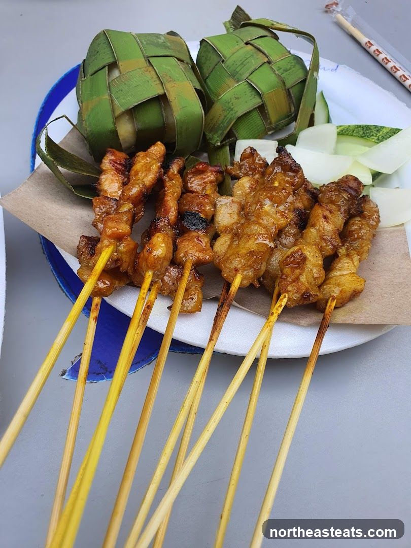 Chicken Satay with Ketupat