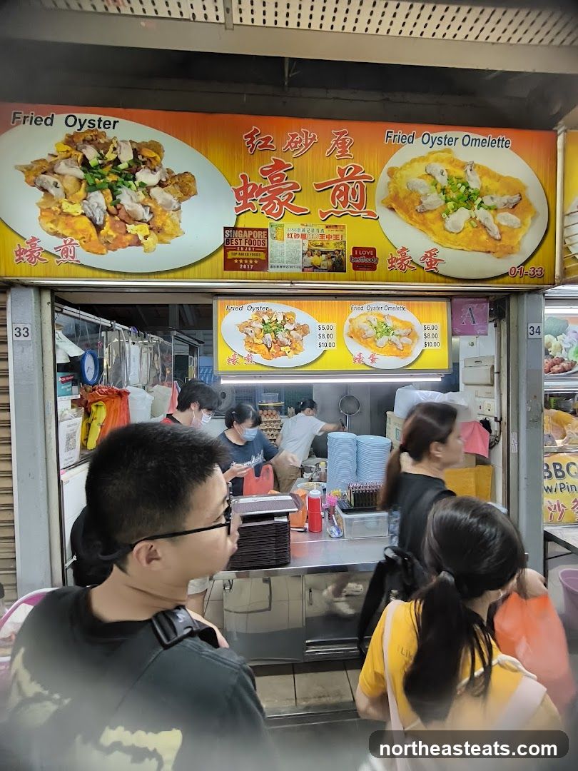Fried Oyster Omelette Stall