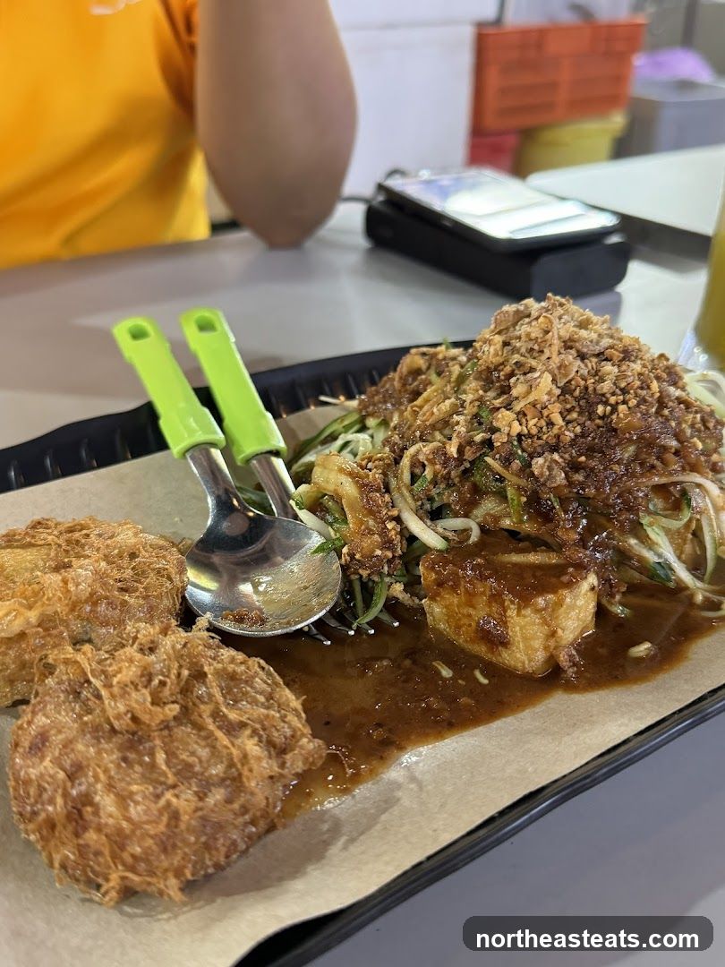 Fried Food with Sauce