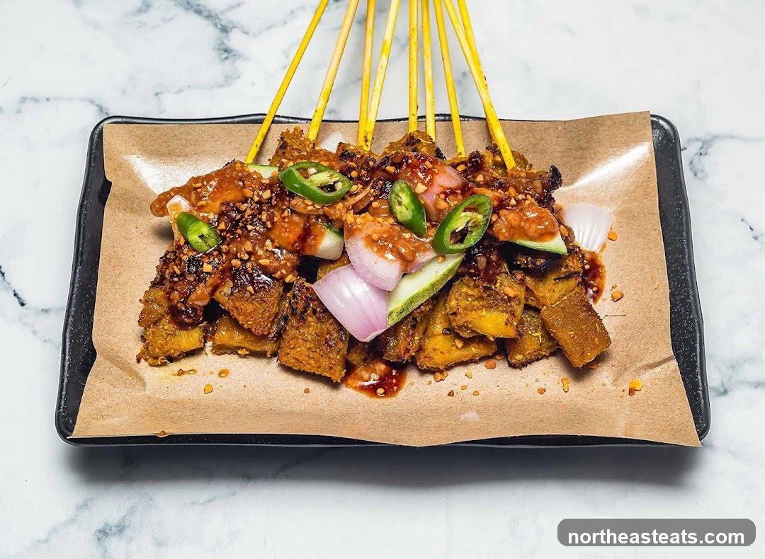Satay Skewers with Peanut Sauce