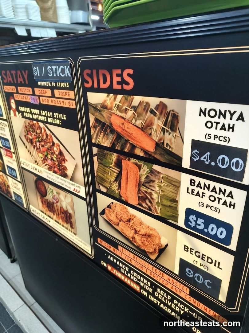 Satay and Sides Menu
