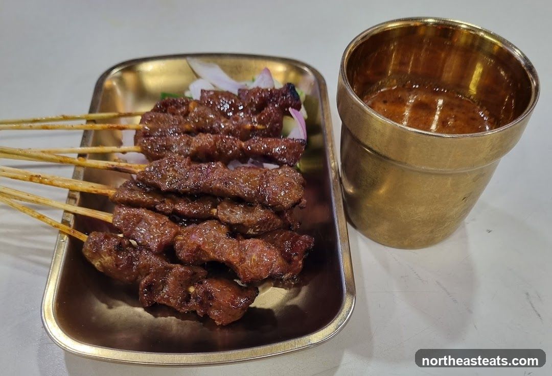 Beef Satay with Peanut Sauce
