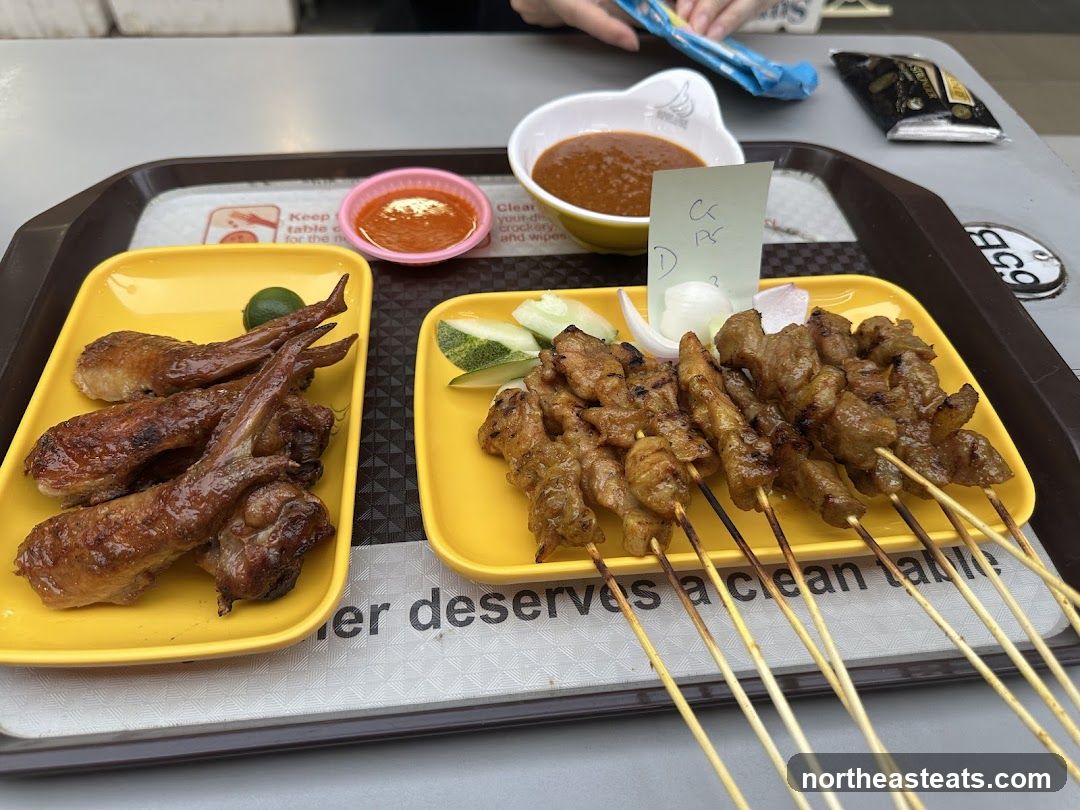Satay and Chicken Wings