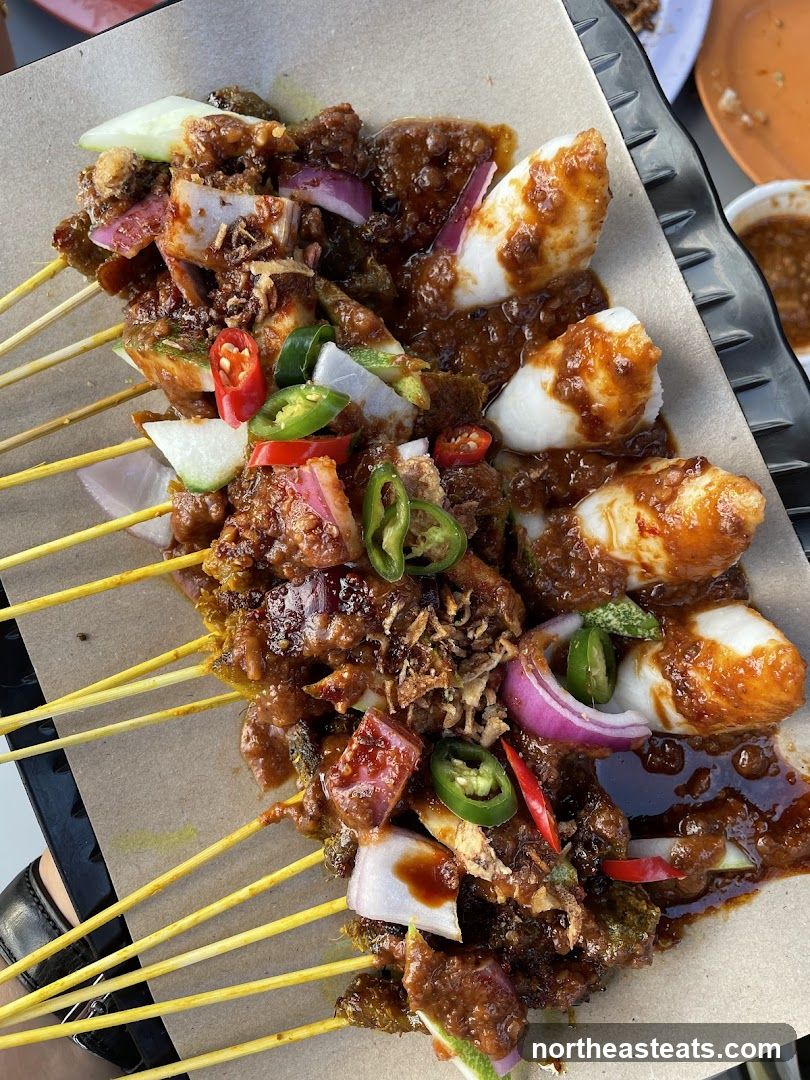 Satay Skewers with Peanut Sauce