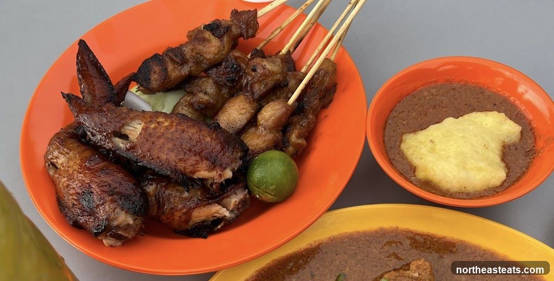 Satay and Chicken Wings