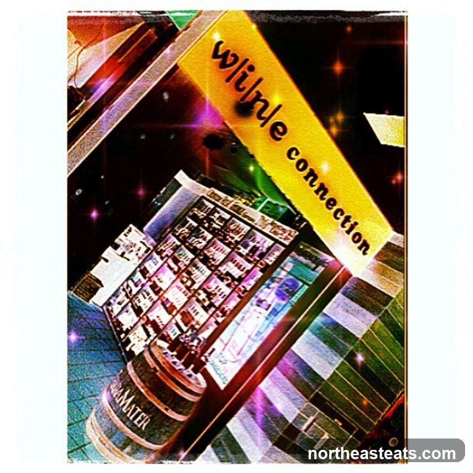 Display of products with signage