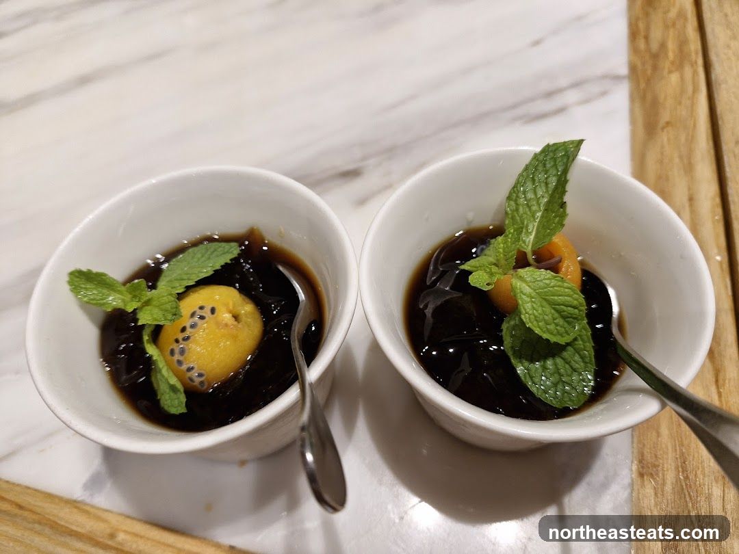 Dessert with Fruit and Mint