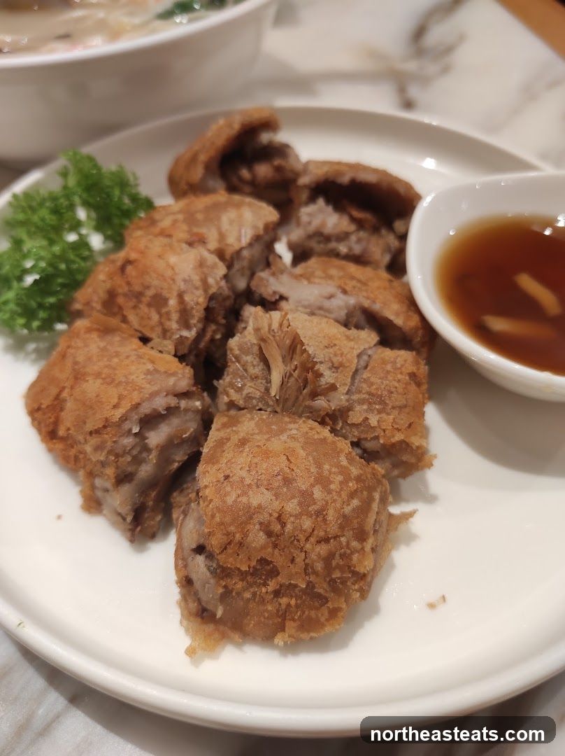 Fried Taro Rolls with Dipping Sauce