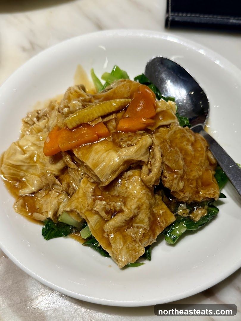 Tofu Skin and Vegetable Dish