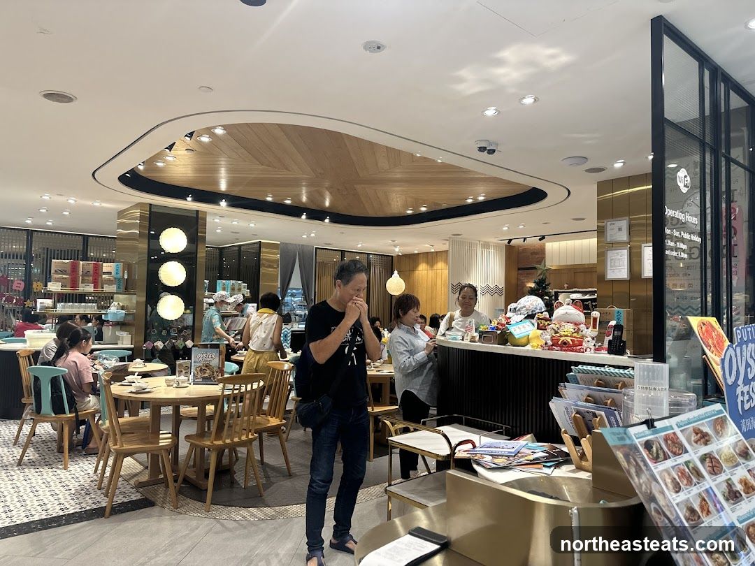 Restaurant Interior with Diners and Staff