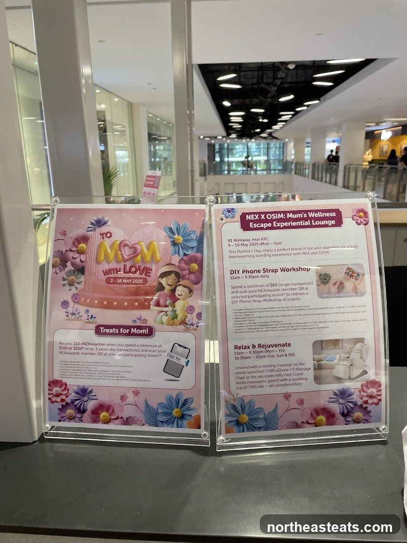 NEX x OSIM Mum's Wellness Escape Experiential Lounge