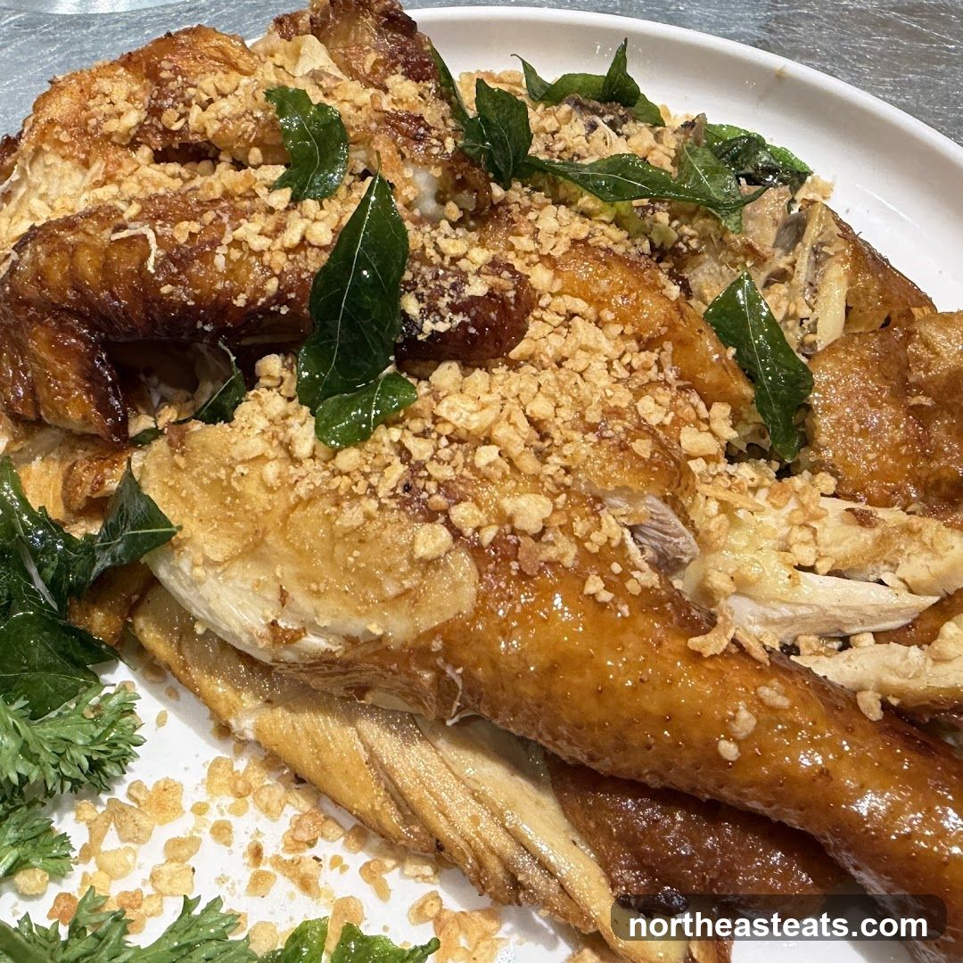 Crispy Fried Chicken with Toppings