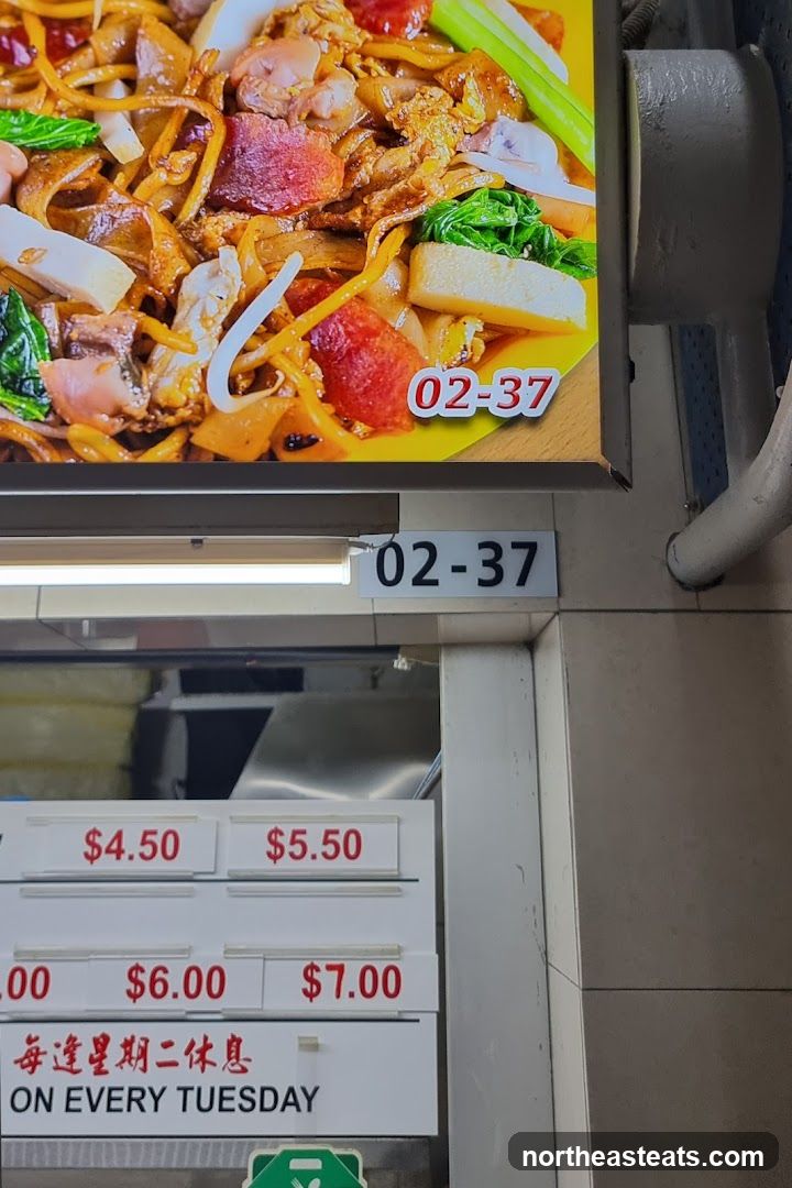 Food Stall Menu