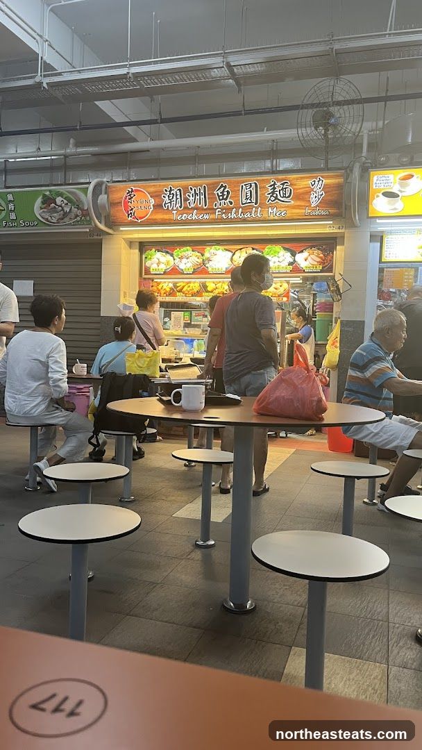 Food Stall with Customers