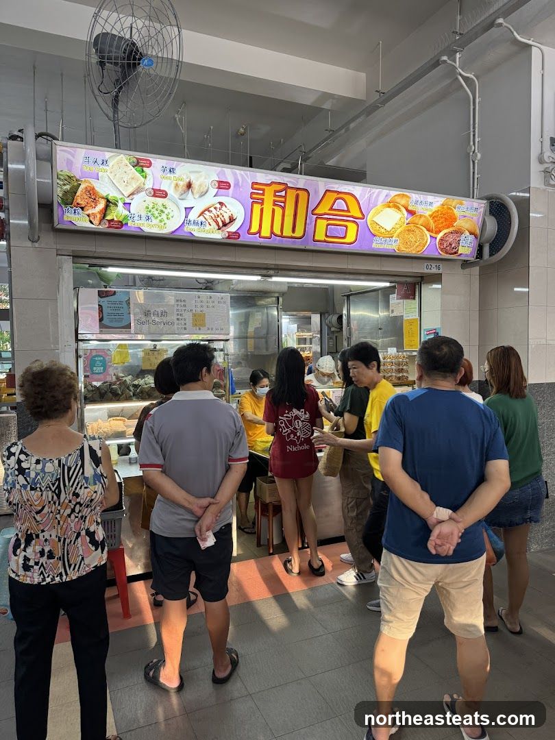 Food Stall with Customers