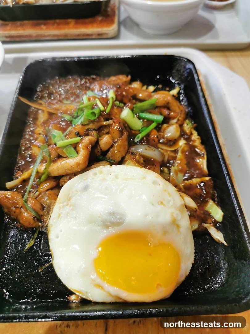 Sizzling Plate with Fried Egg