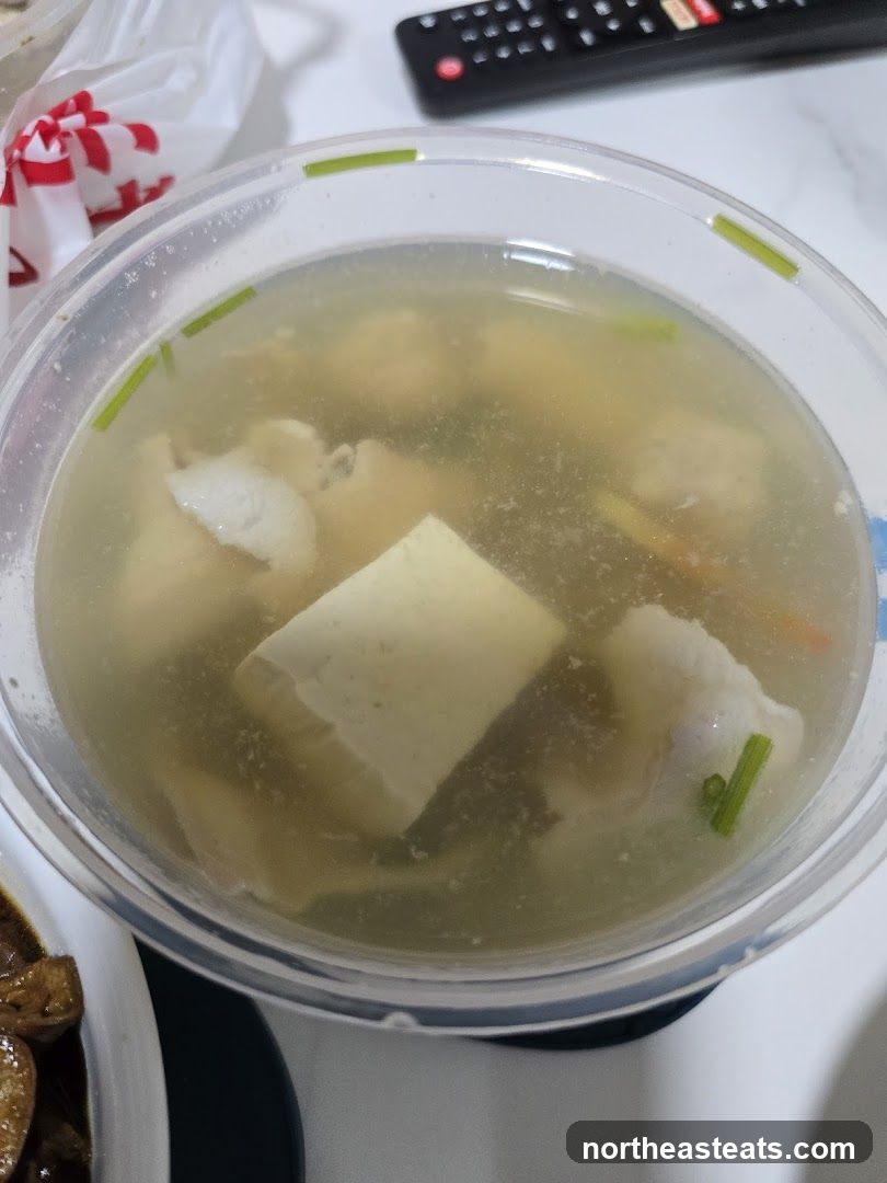 Soup with Tofu and Meatballs