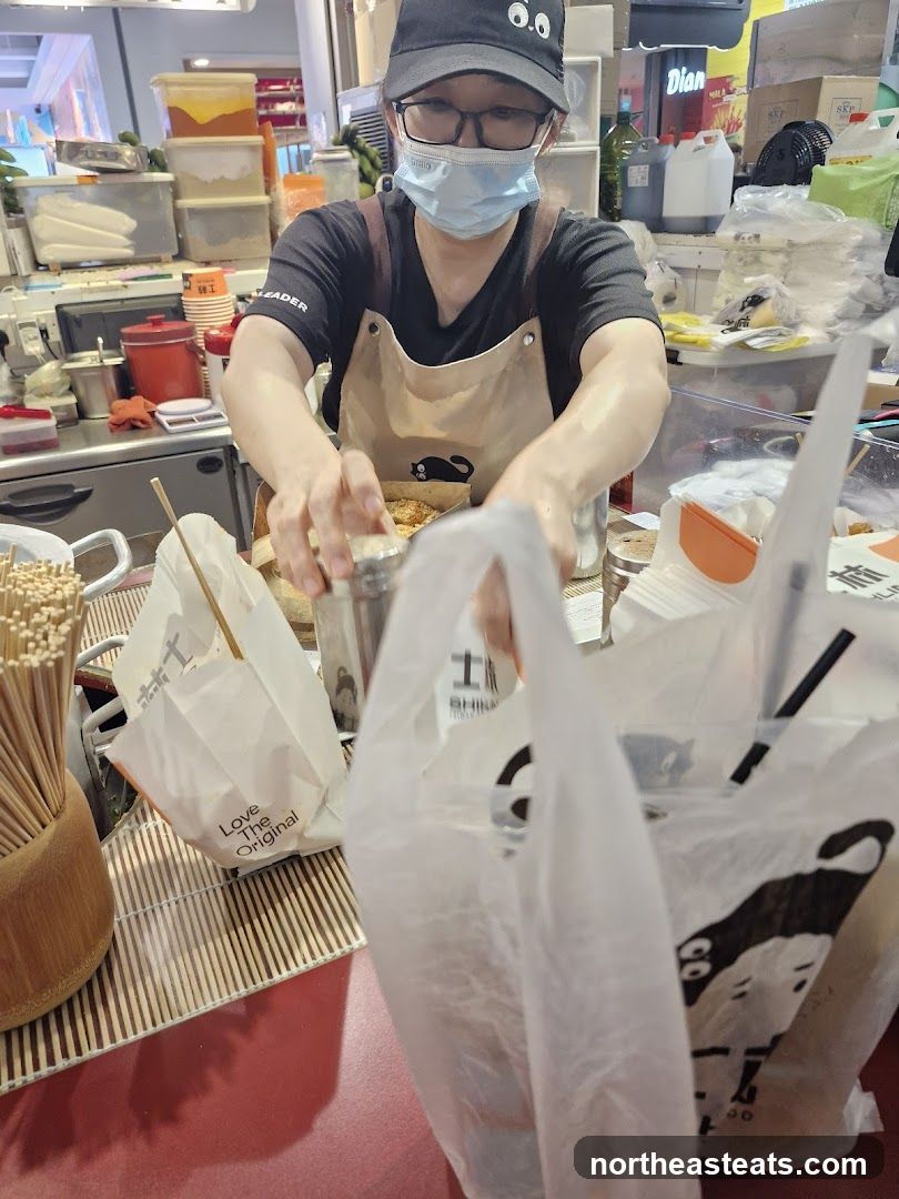 Staff preparing orders