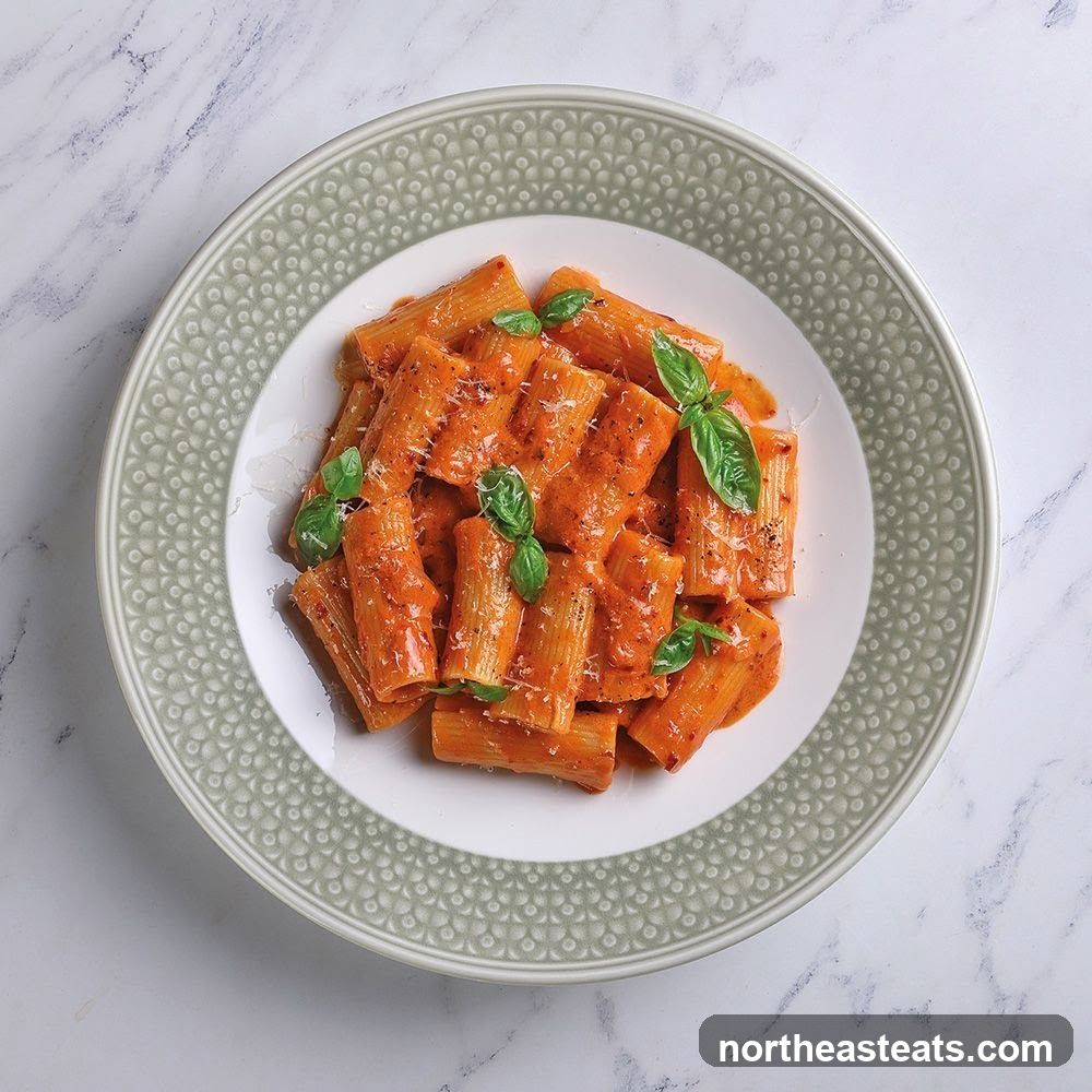Rigatoni Pasta with Creamy Tomato Sauce