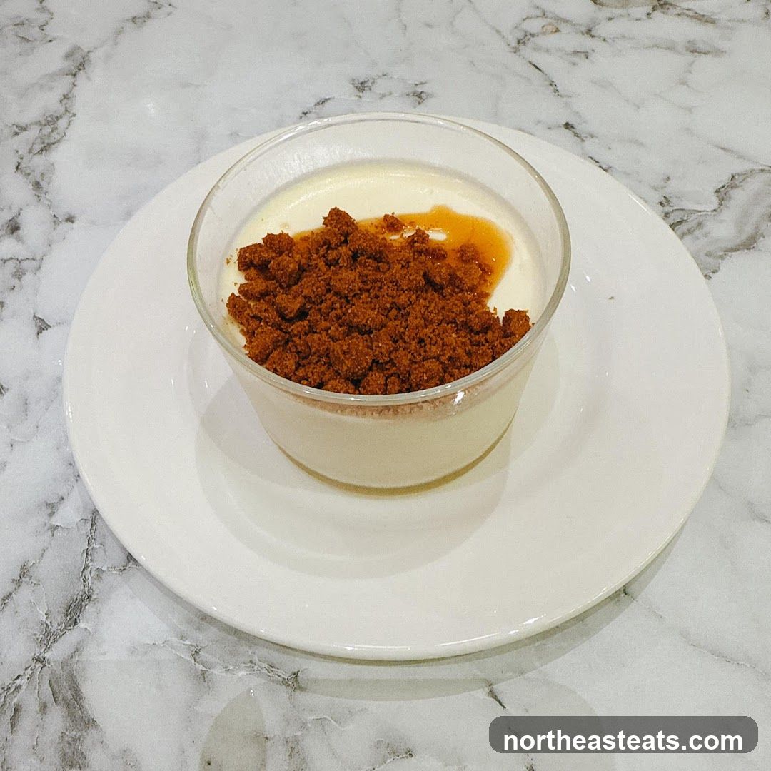 Dessert with Crumble Topping