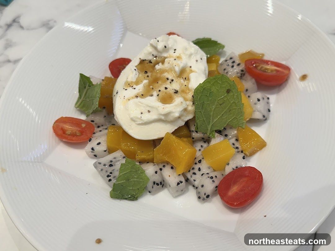 Burrata Salad with Fruit