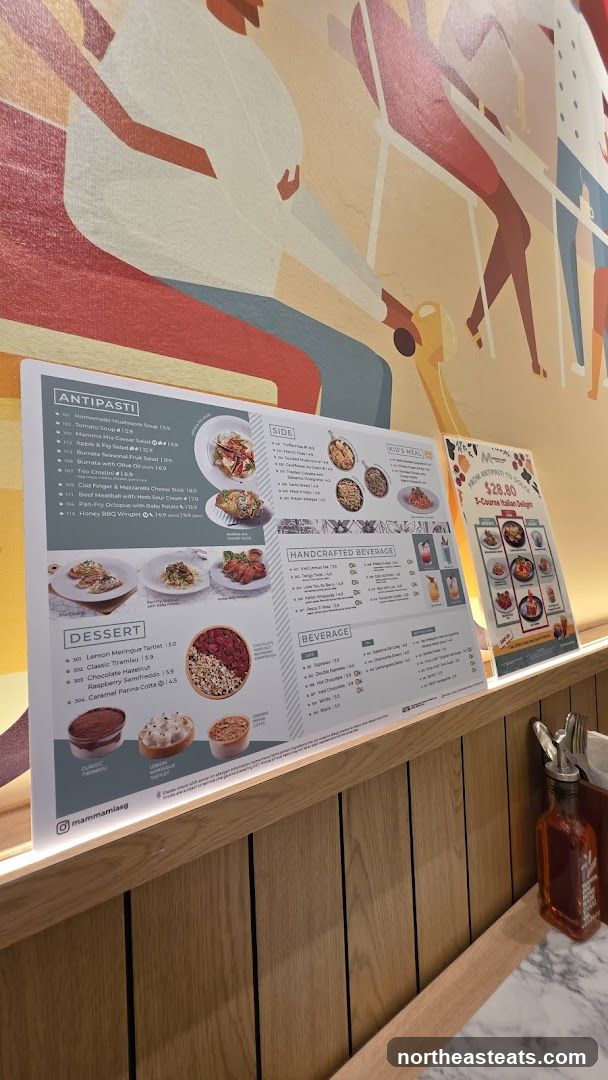 Mamma Mia SG Menu